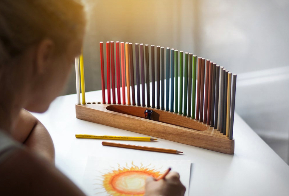 Organizador De Lápis Compacto E Ergonômico - Colored Pencil Organizer | Image