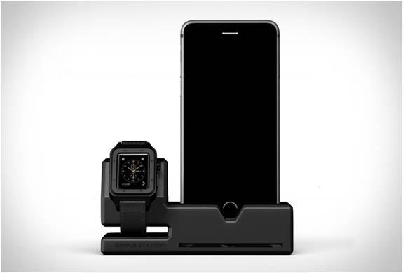Simples Docking Station Para Iphone E RelÓgio Apple | Image