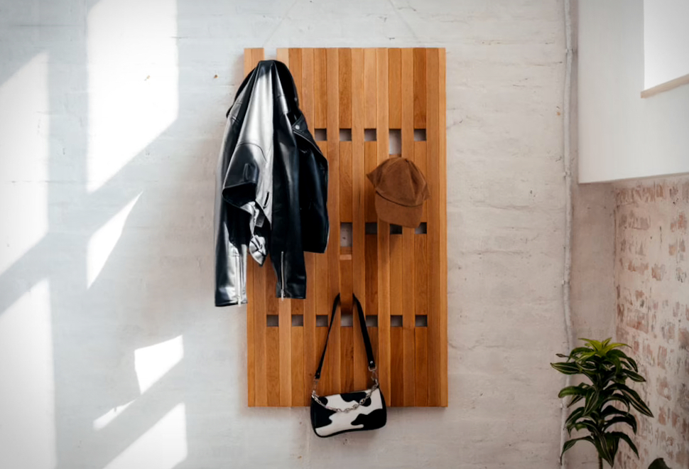 Cabide De Madeira Exclusivo Para Arrumação - Wood Wall Hanger | Image